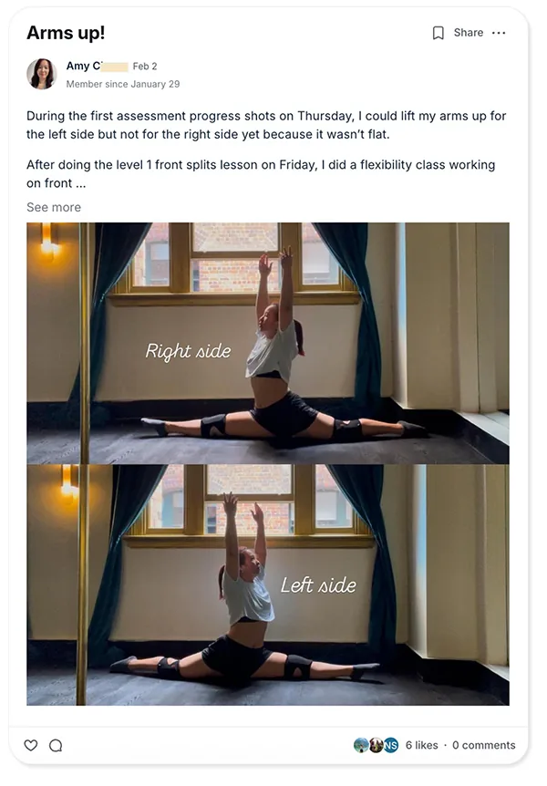 Circus Stretching program bridge win